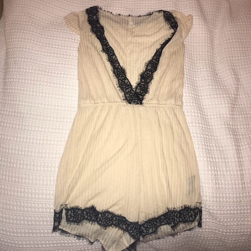 Out From Under Lace Romper
